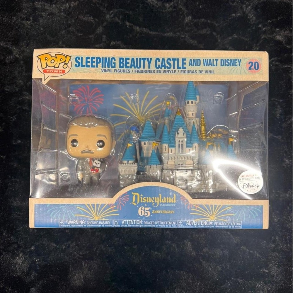 Disney Sleeping Beauty Castle and Walt Disney Pop! Town vinyl figures